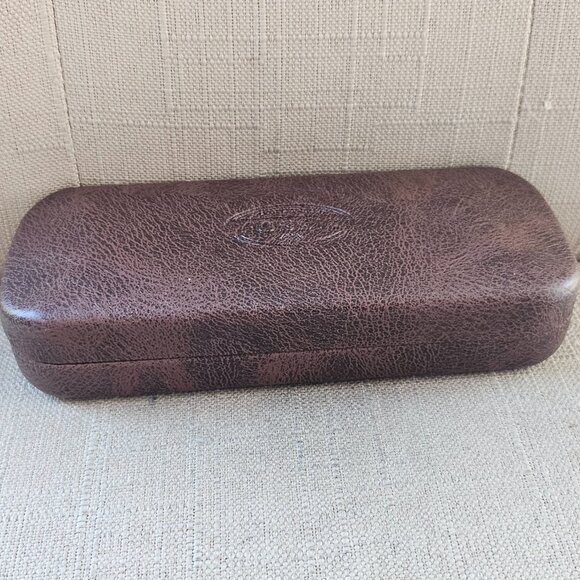 Fossil Eyeglasses Frame Brown Hard Case for Glasses Case only - Picture 3 of 11